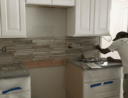 Tile Backsplash Installation